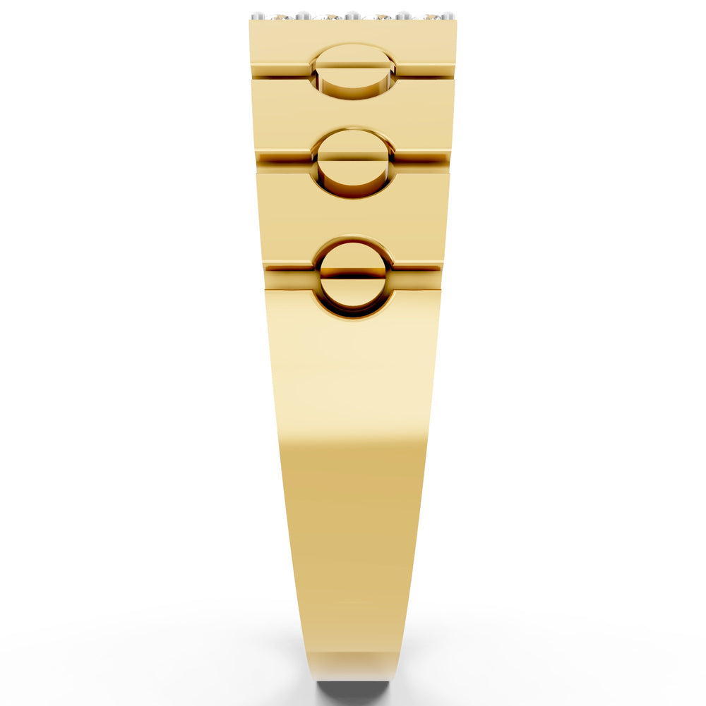 Imperial Column Diamond Gents Ring
