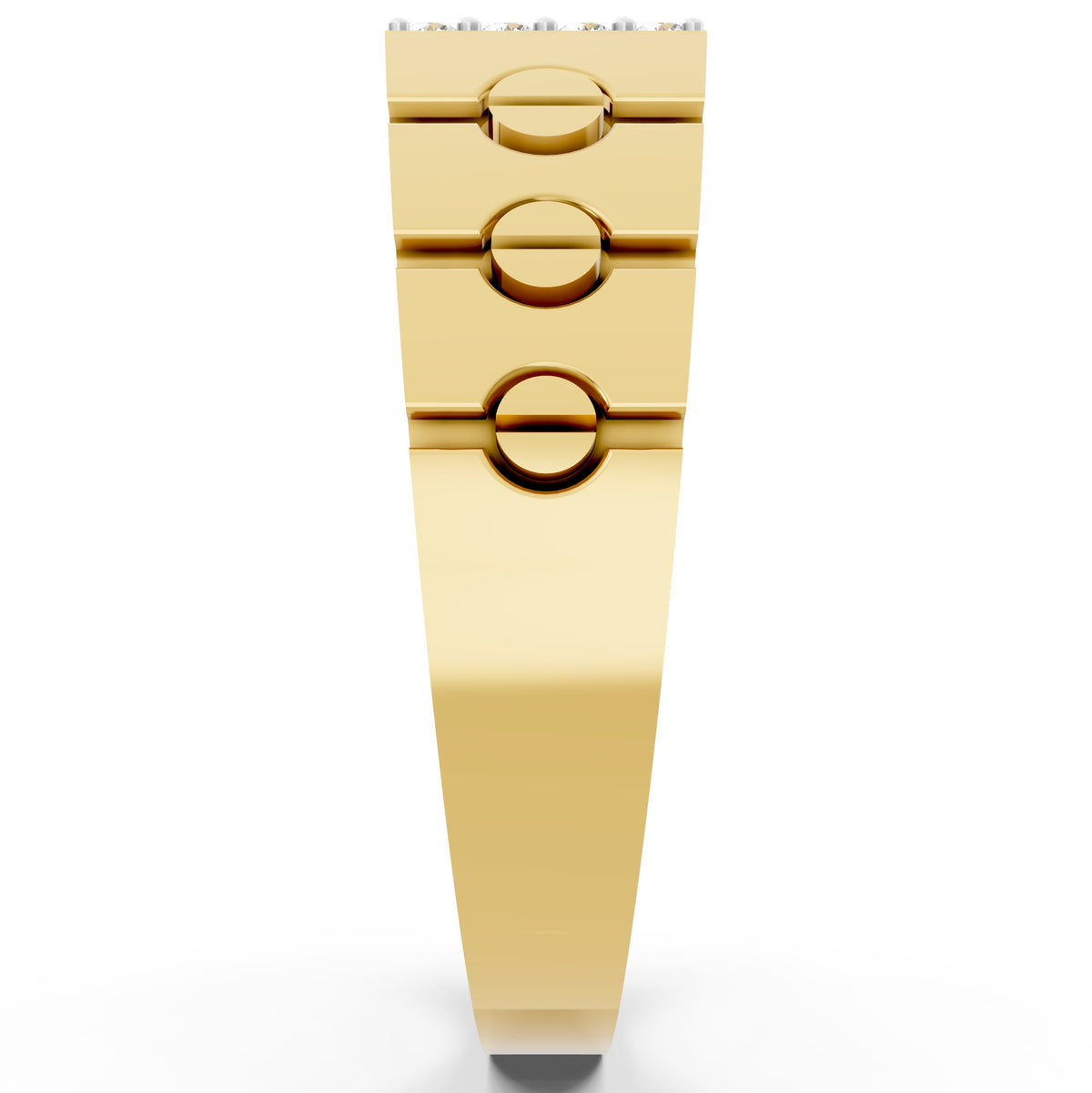 Imperial Column Diamond Gents Ring