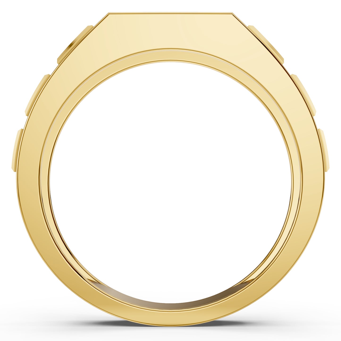 Regal Grid Diamond Gents Ring