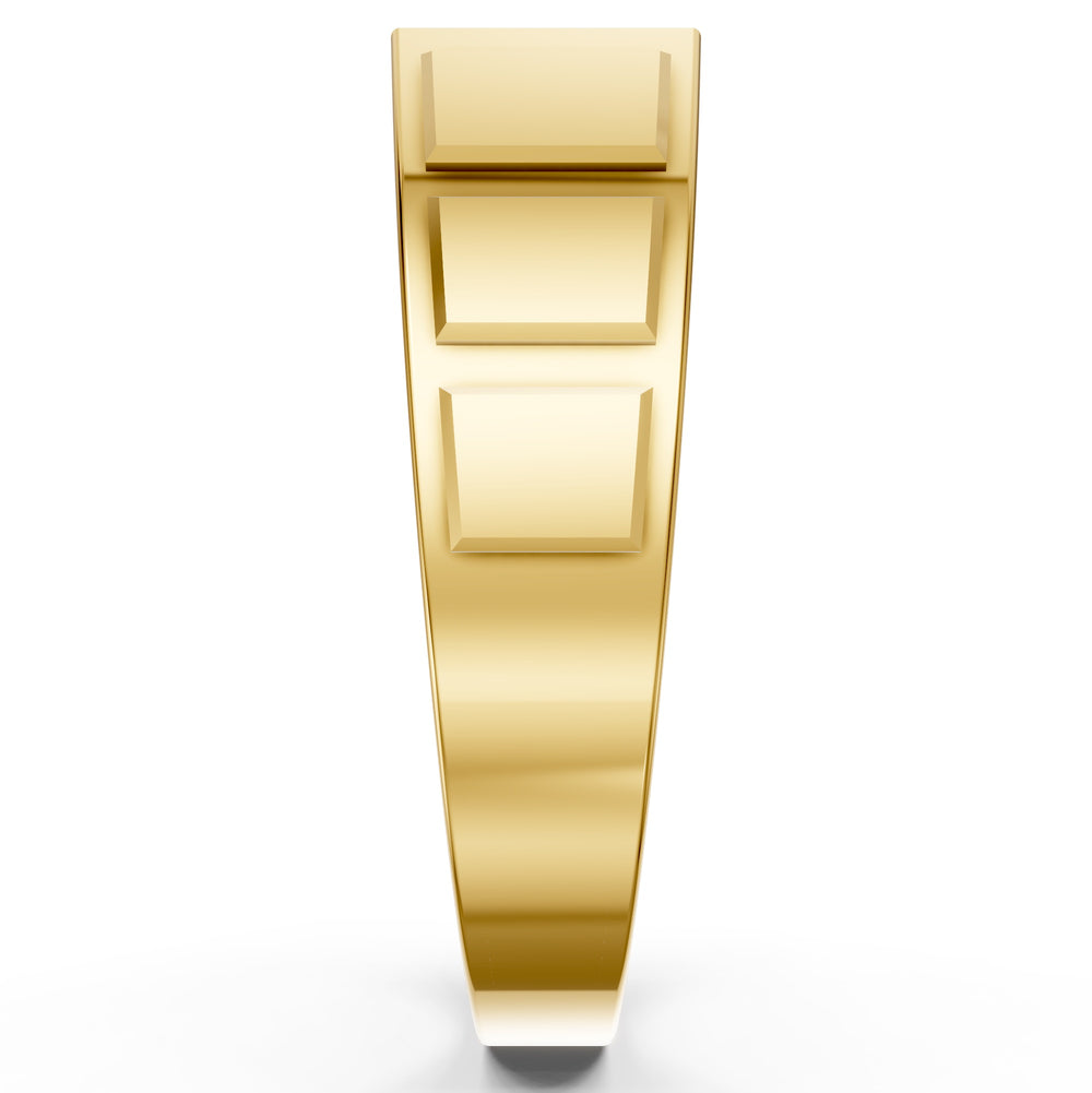 Regal Grid Diamond Gents Ring