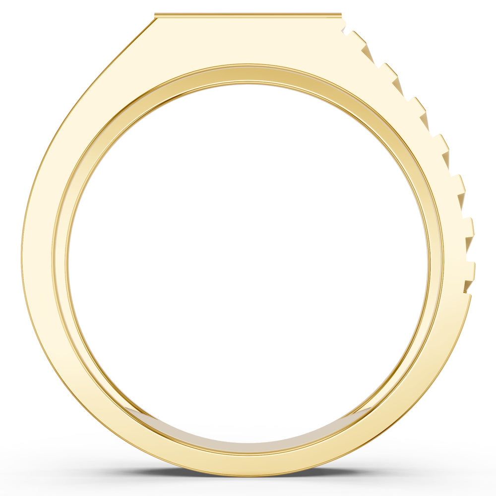 Royal Stripes Diamond Gents Ring