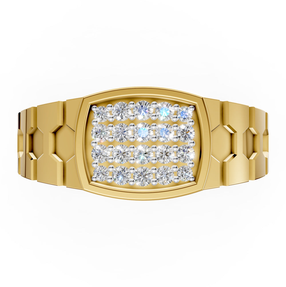 Imperial Line Diamond Gents Ring
