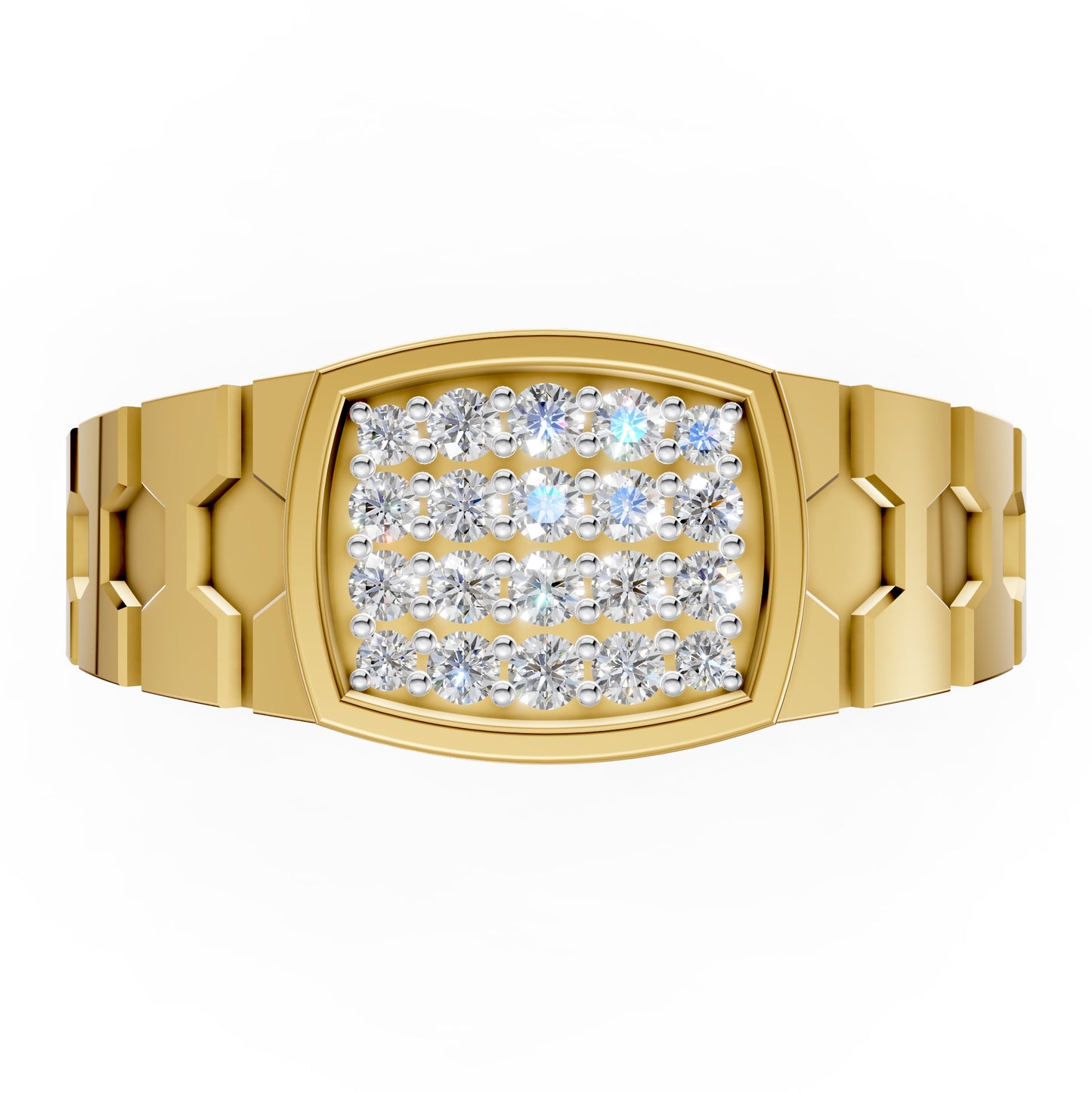 Imperial Line Diamond Gents Ring