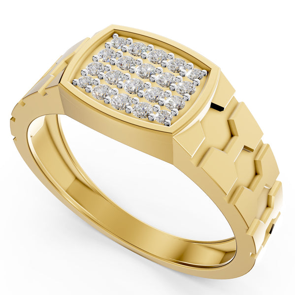Imperial Line Diamond Gents Ring