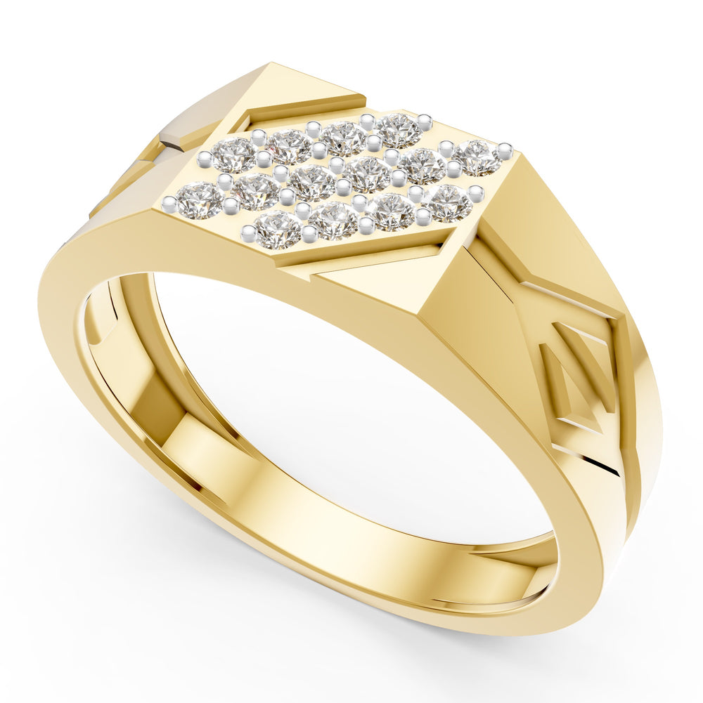Royal Matrix Diamond Gents Ring