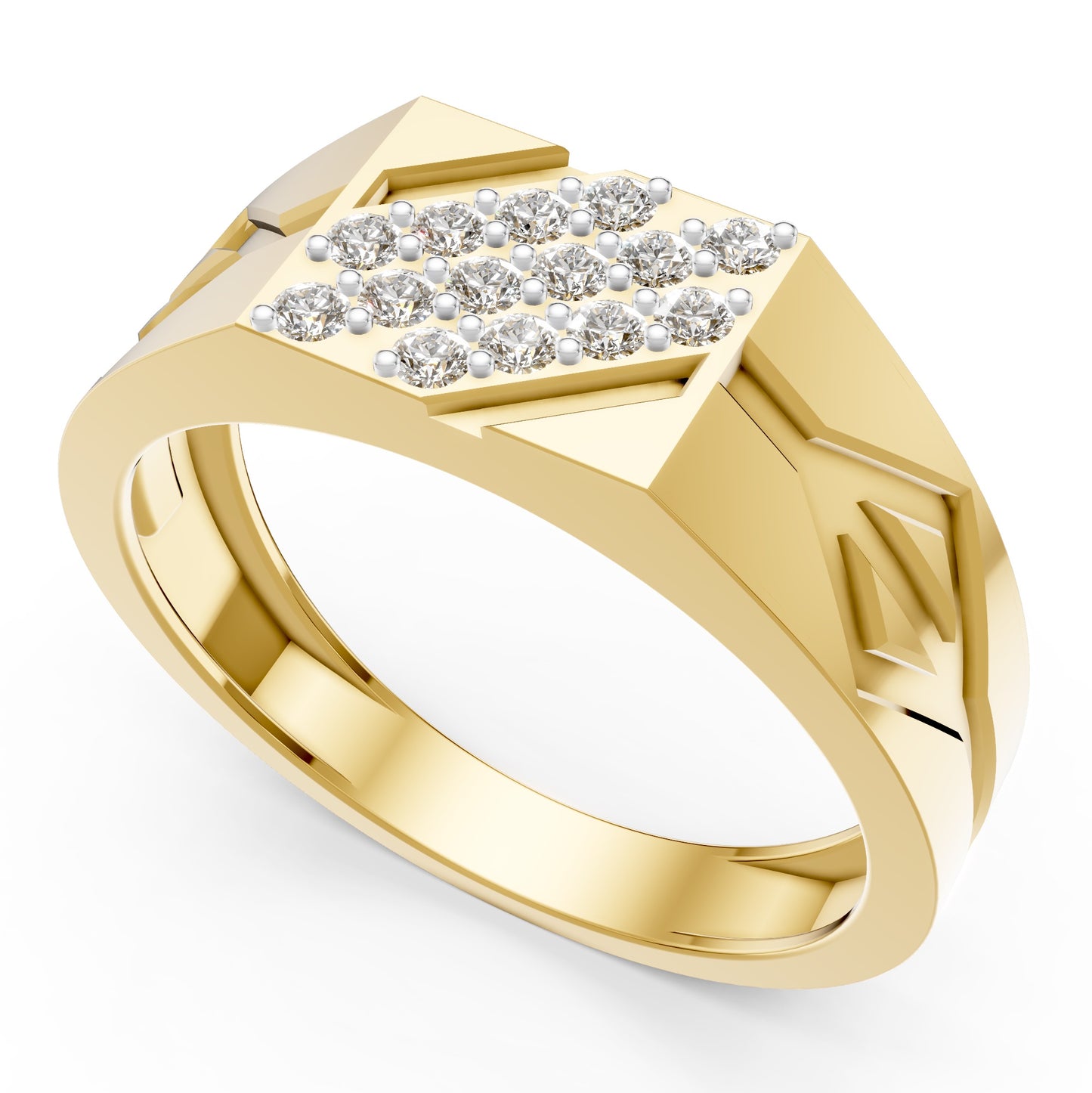 Royal Matrix Diamond Gents Ring