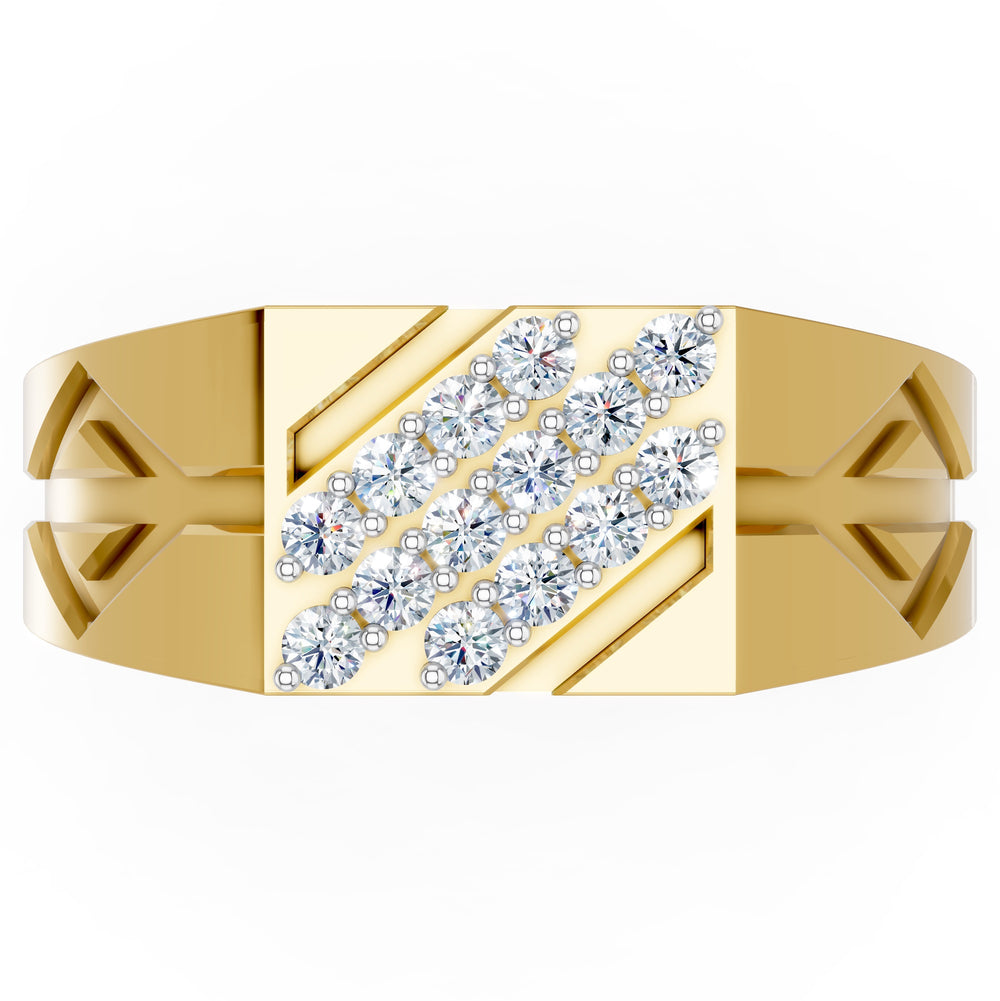 Royal Matrix Diamond Gents Ring