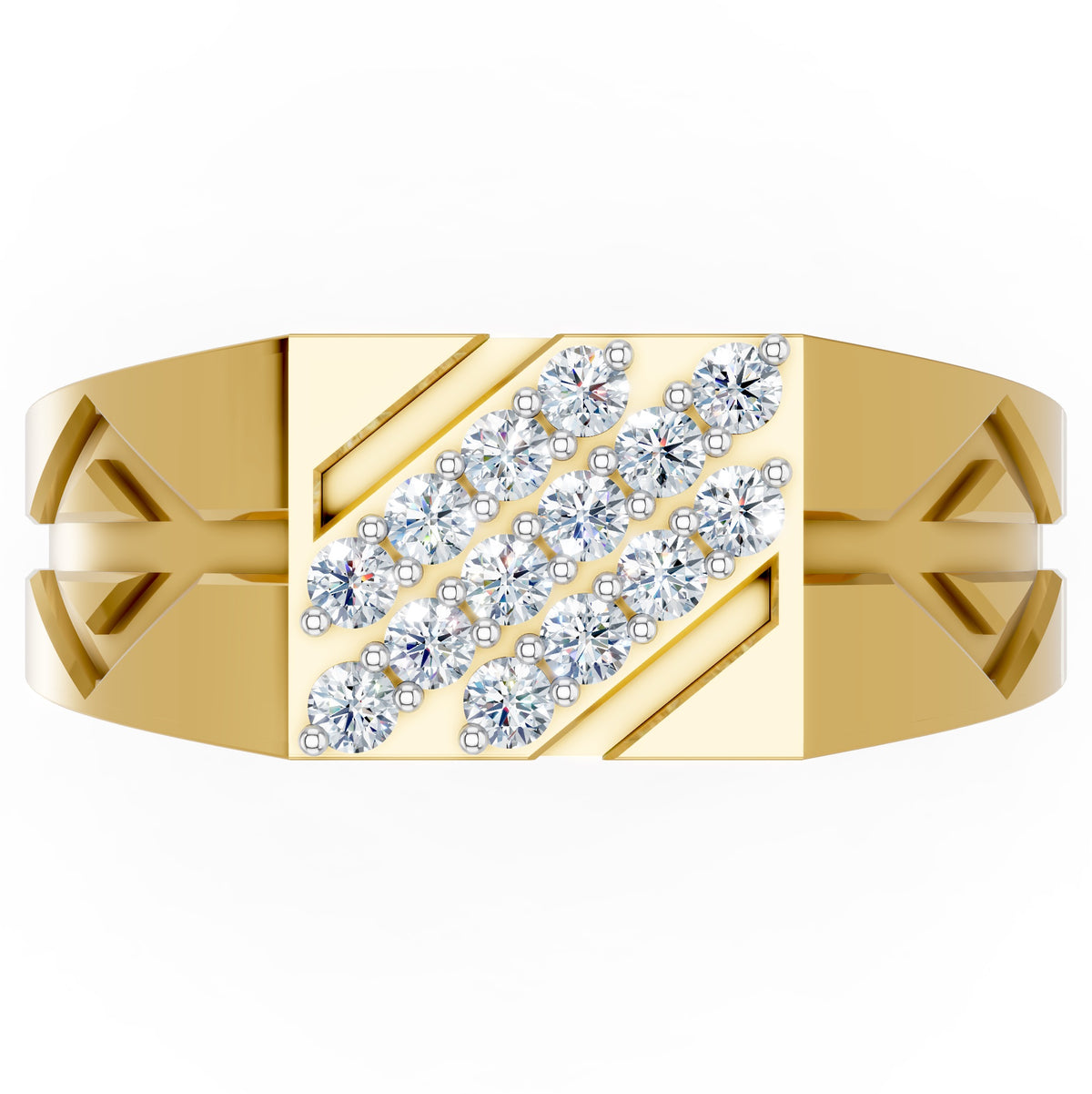 Royal Matrix Diamond Gents Ring