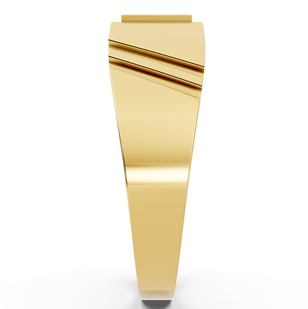Majestic Panel Diamond Gents Ring