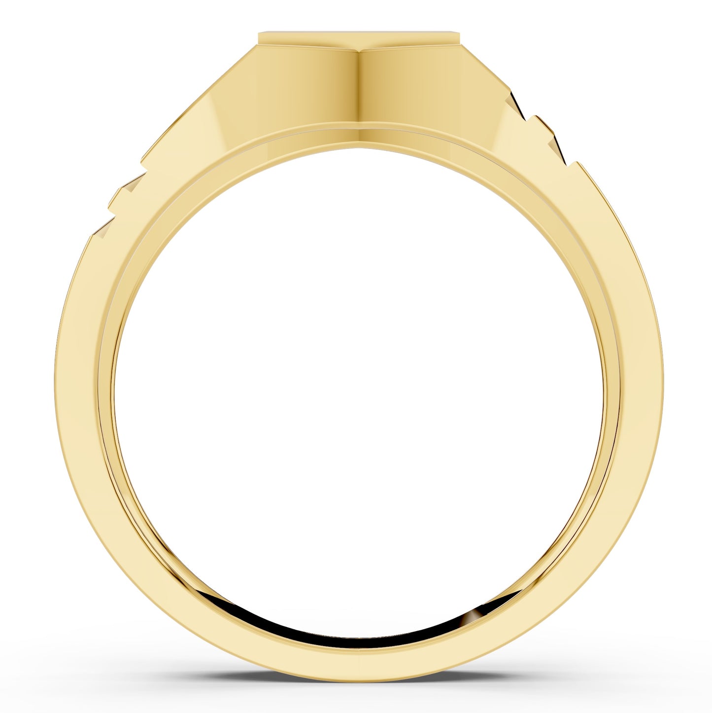Majestic Panel Diamond Gents Ring