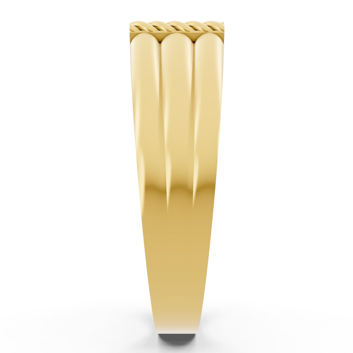 Trinity Column Diamond Gents Ring