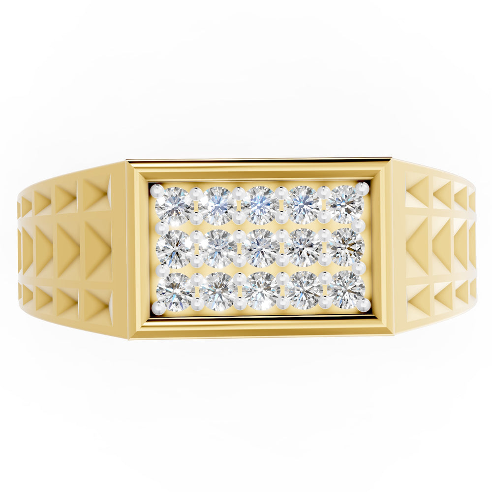 Royal Grid Diamond Ring
