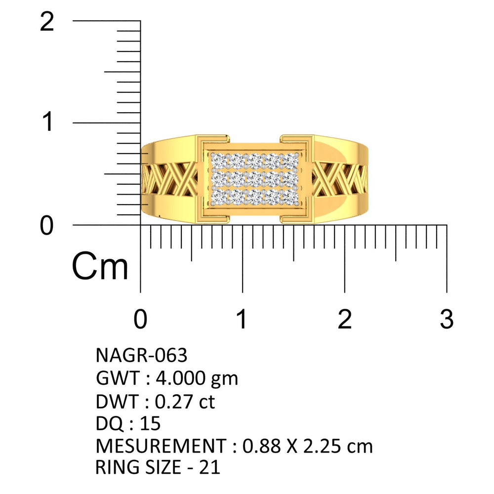 Imperial Matrix Diamond Ring