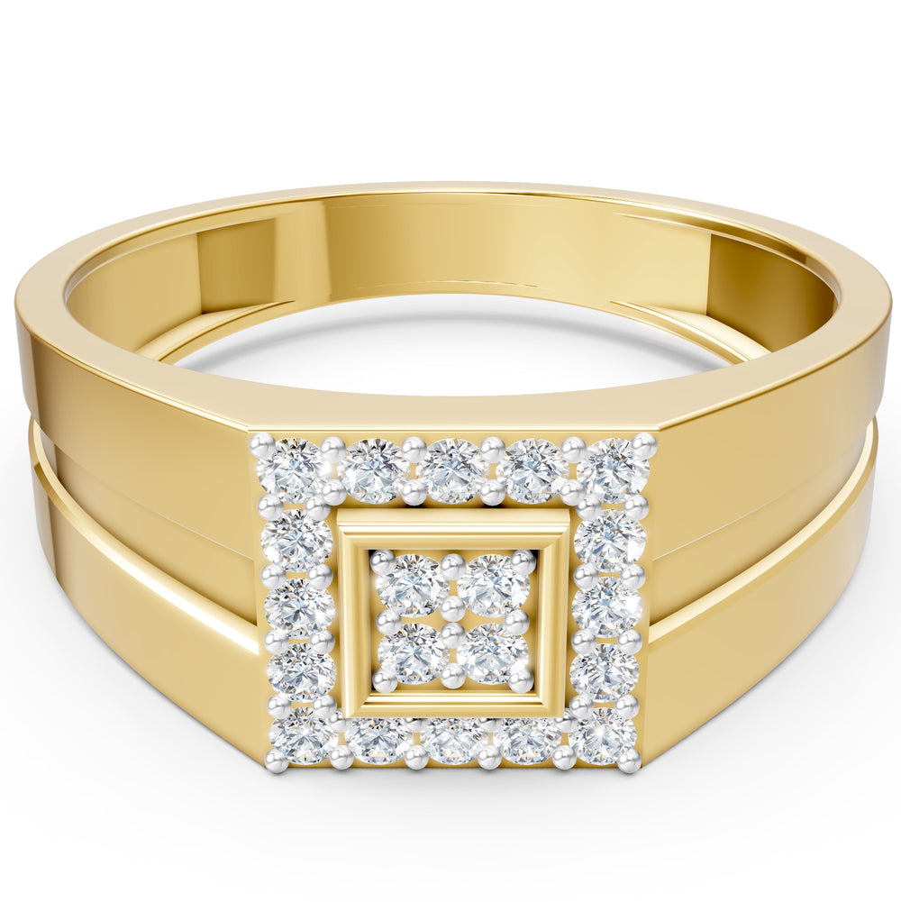 Royal Square Halo Diamond Ring