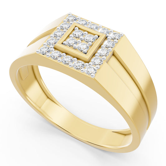Royal Square Halo Diamond Ring