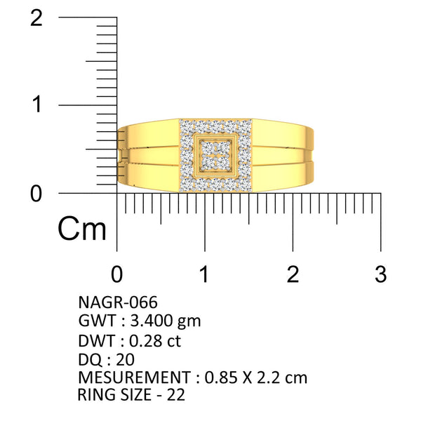 Royal Square Halo Diamond Ring hover image
