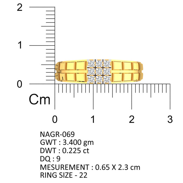 Urban Grid Diamond Ring hover image