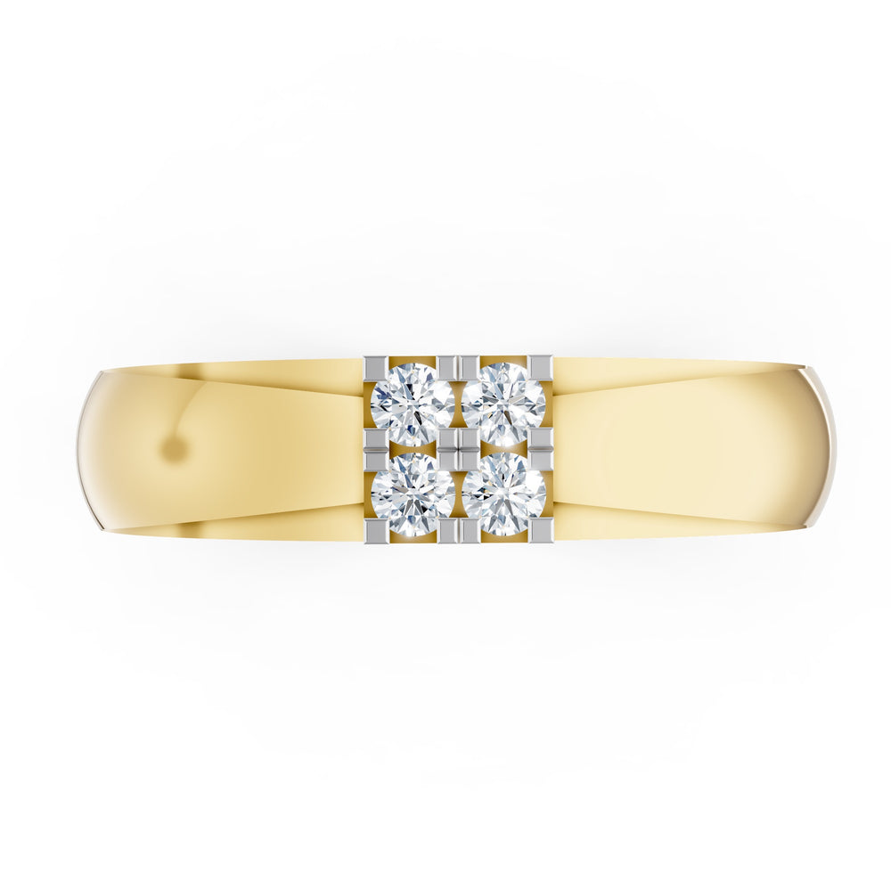 Royal Grid Diamond Ring