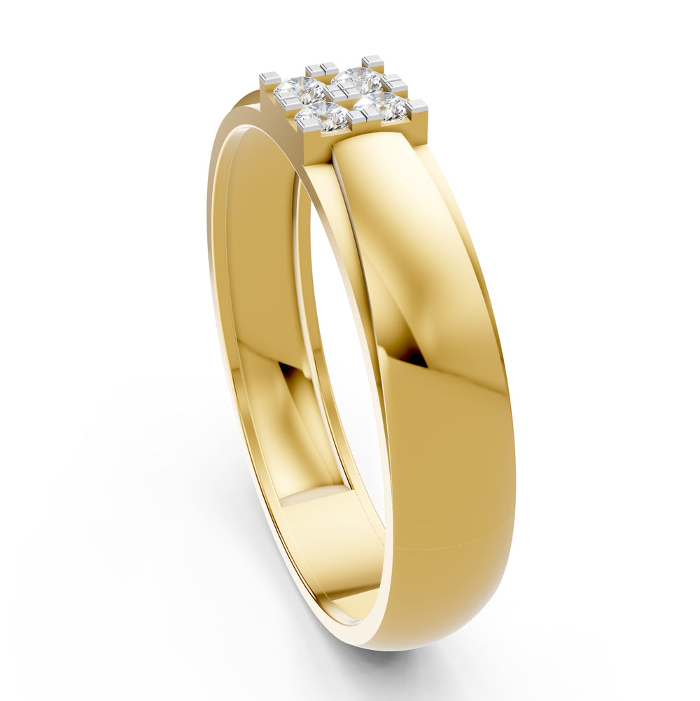 Royal Grid Diamond Ring