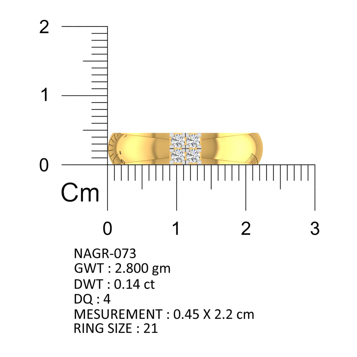 Royal Grid Diamond Ring