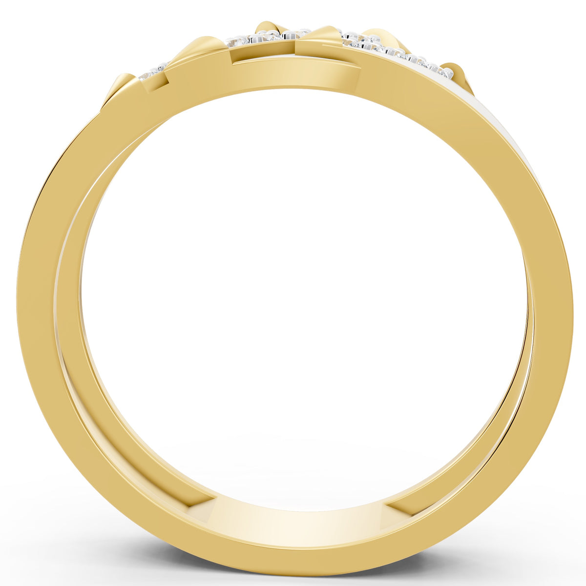 Tri-Arrow Diamond Ring