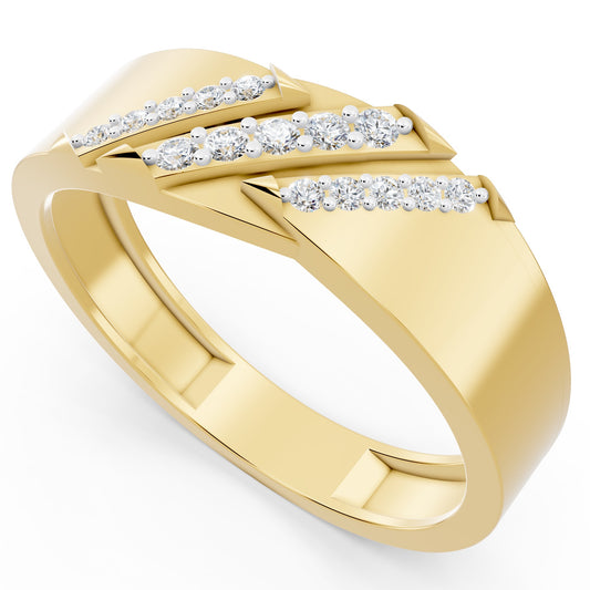 Tri-Arrow Diamond Ring