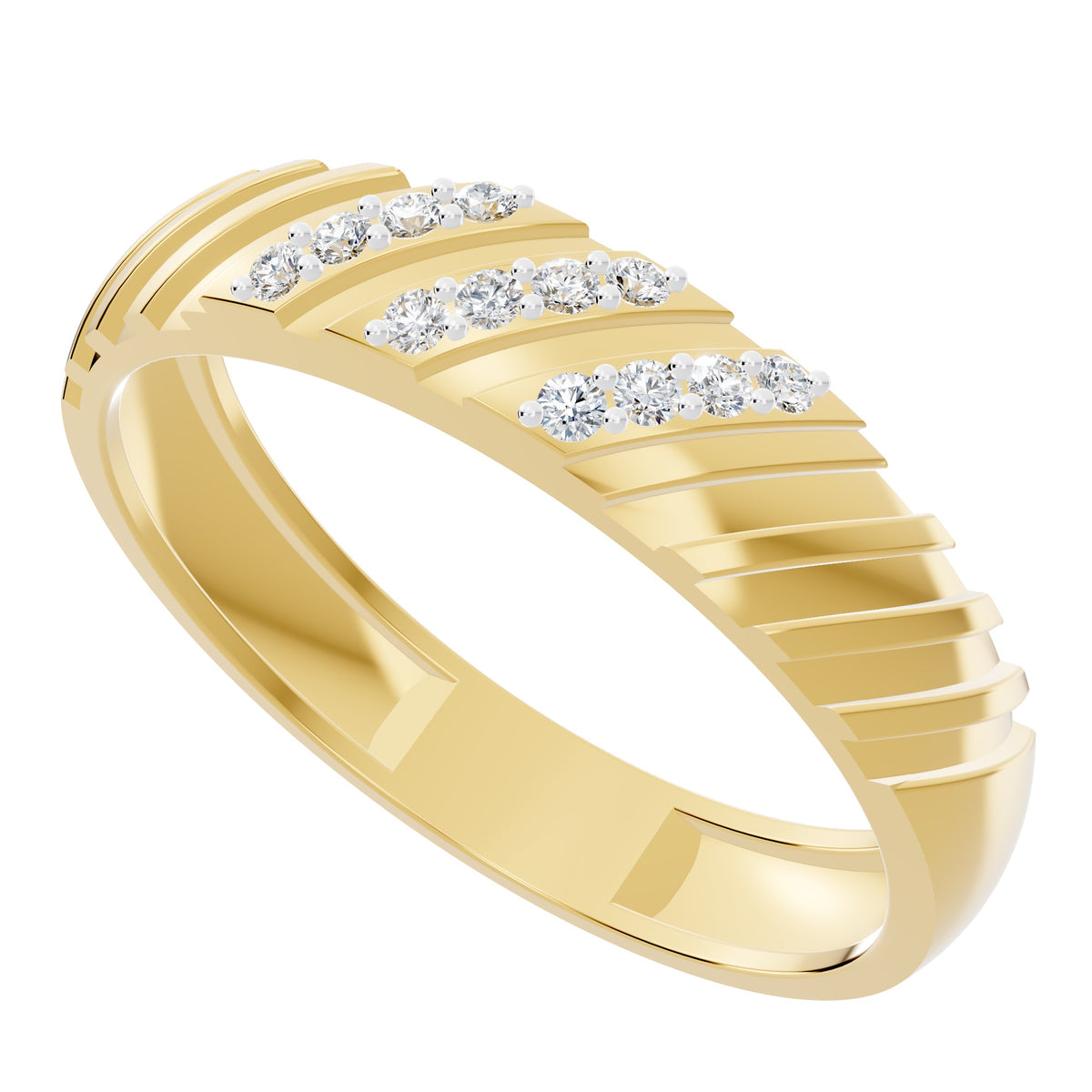 Trinity Crest Diamond Ring