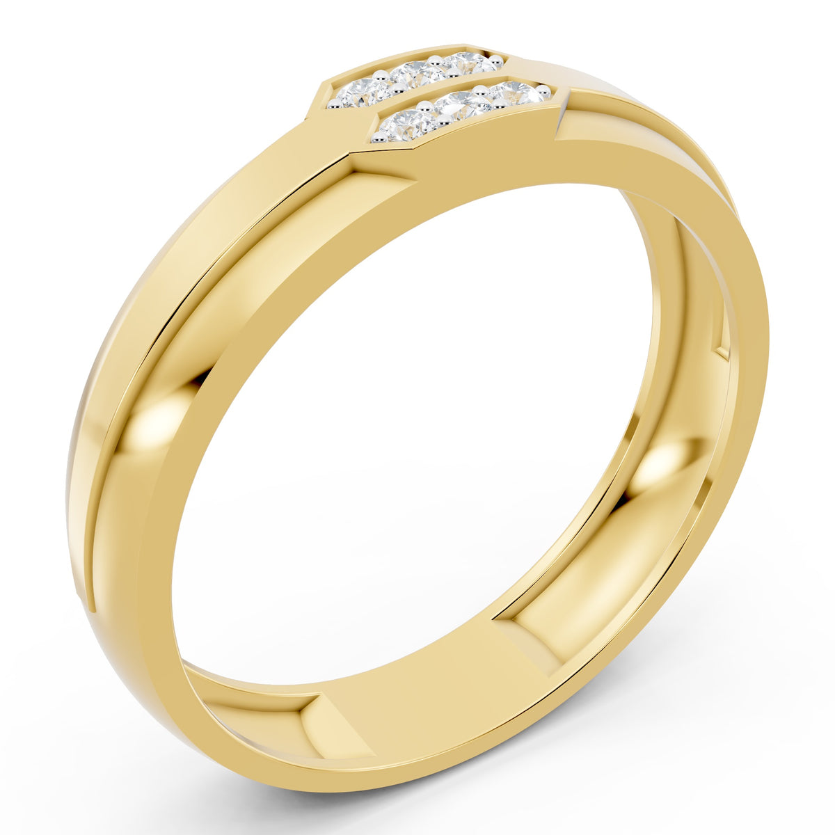 Twin Crest Diamond Ring