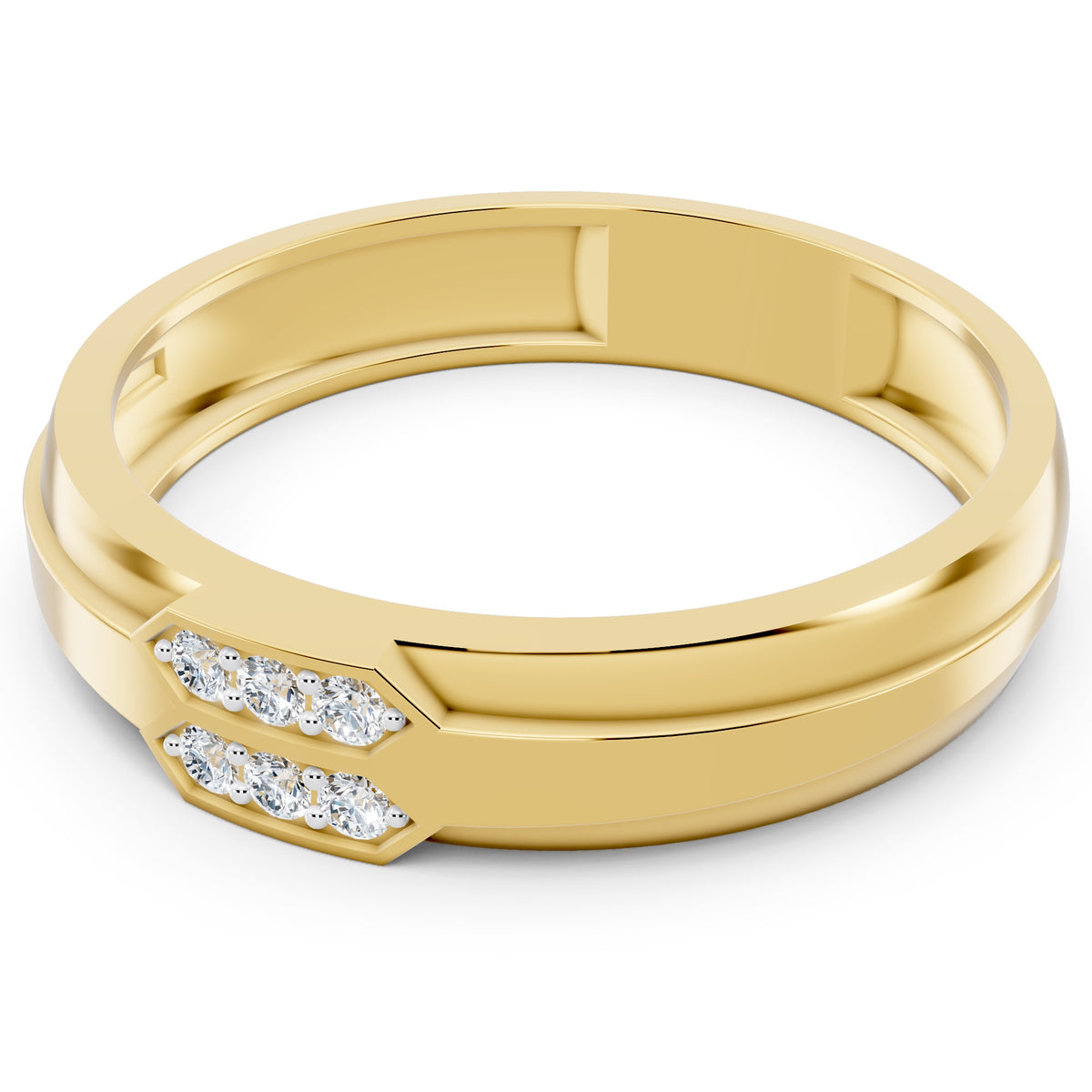 Twin Crest Diamond Ring