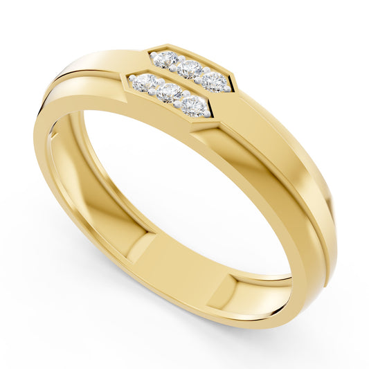 Twin Crest Diamond Ring