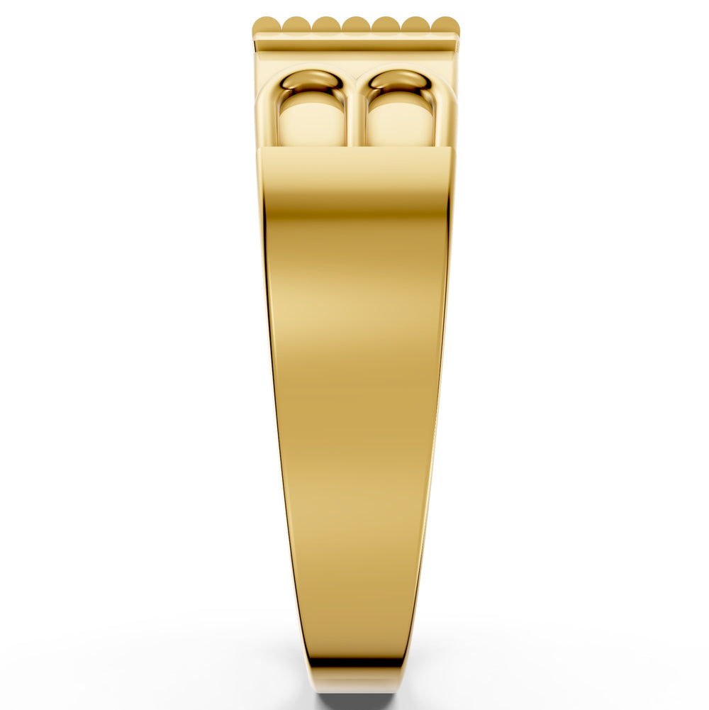 Regal Pillar Diamond Gents Ring