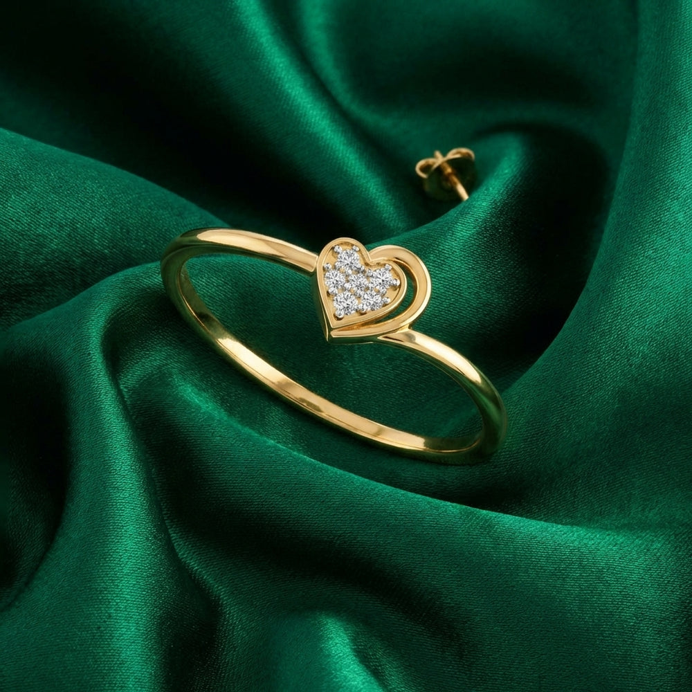 Radiant Heart Diamond Ring