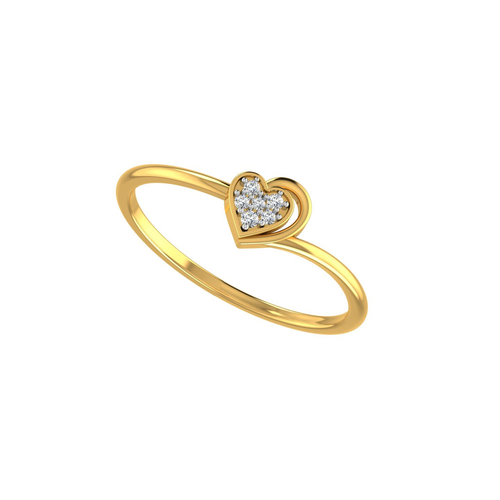 Radiant Heart Diamond Ring