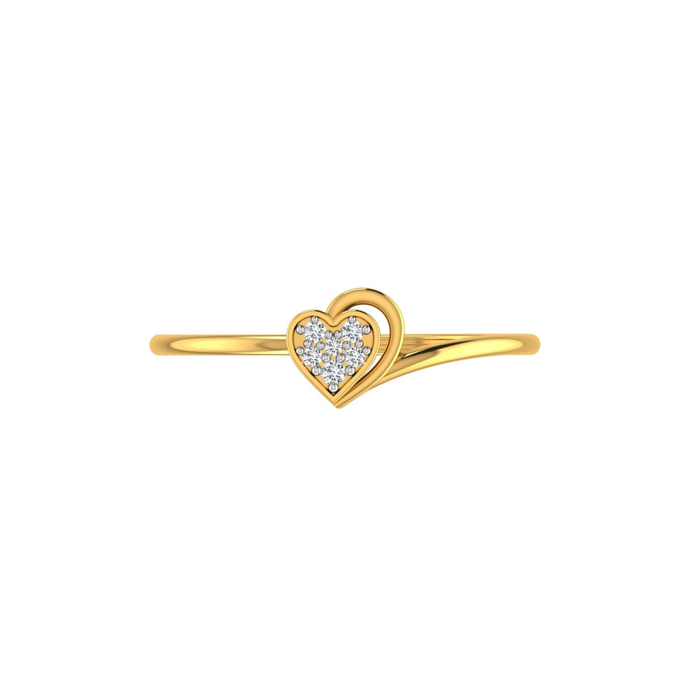 Radiant Heart Diamond Ring