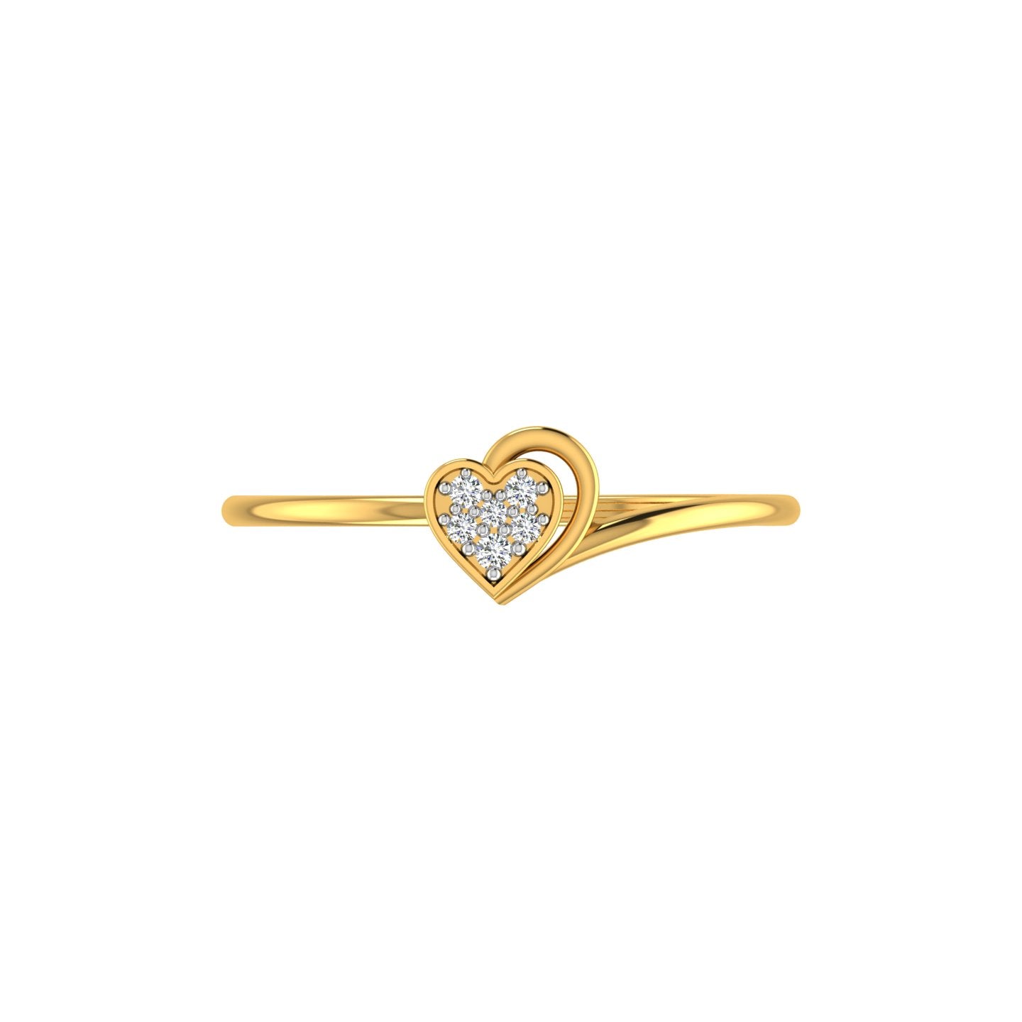 Radiant Heart Diamond Ring
