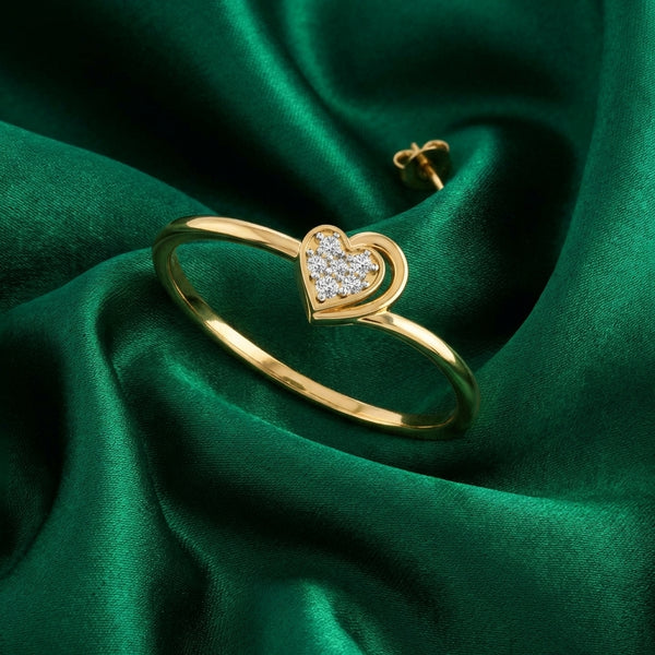 Radiant Heart Diamond Ring