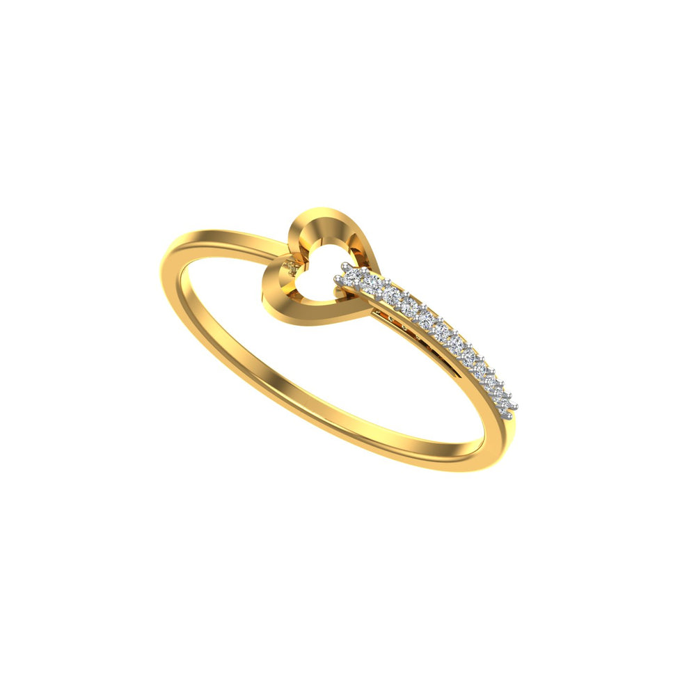 Gold aur Diamond Ring