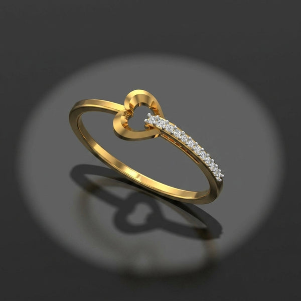 Gold aur Diamond Ring