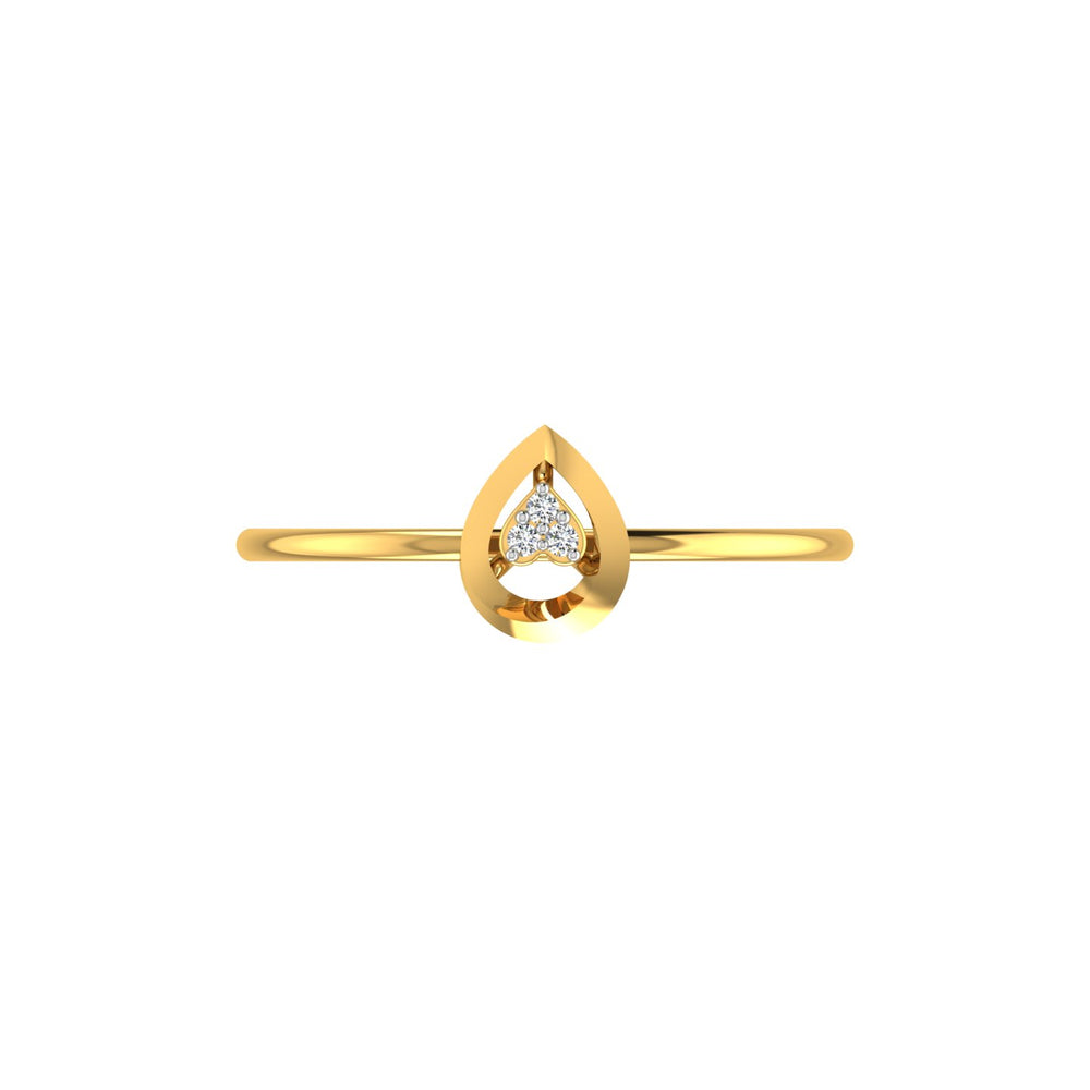 Teardrop Diamond Ring