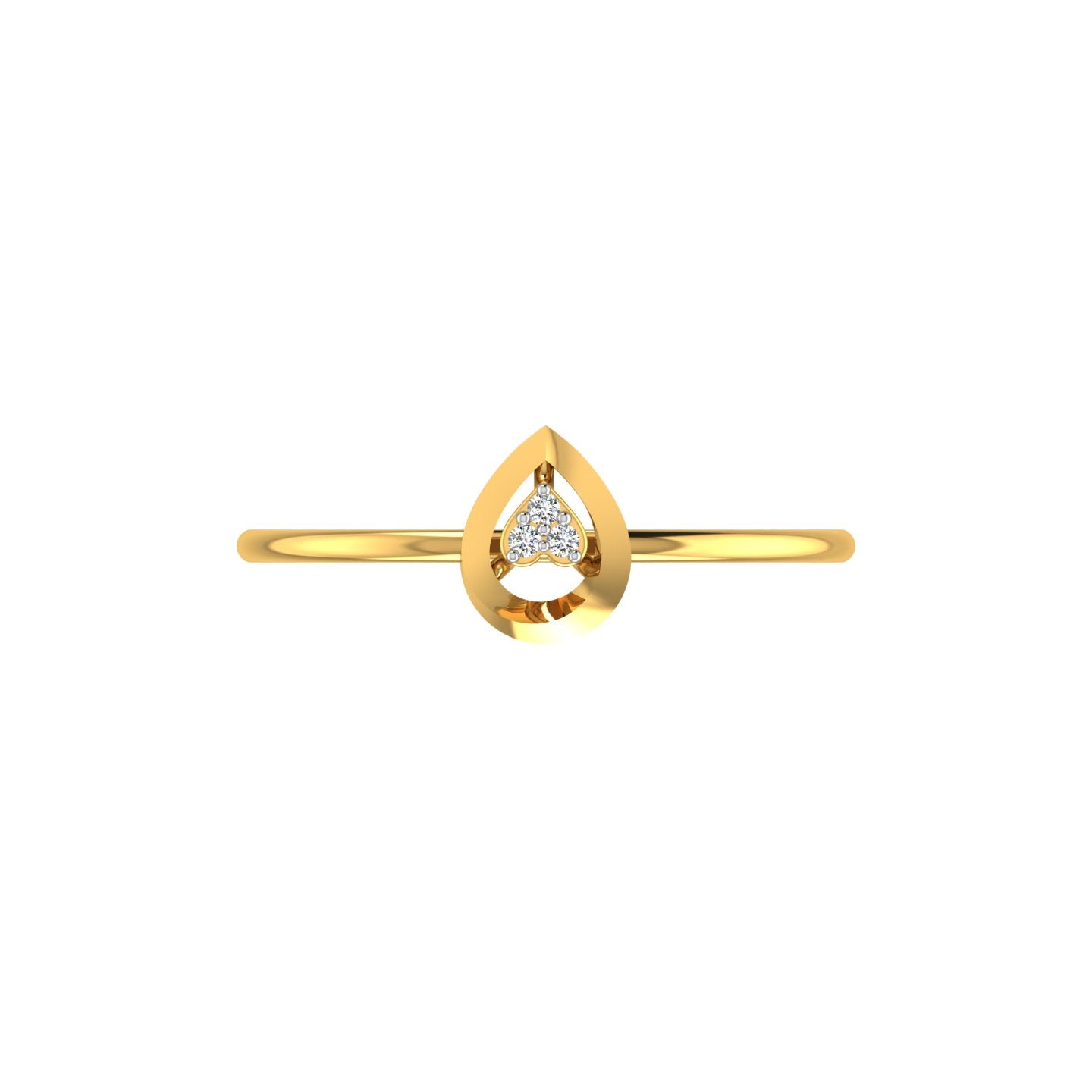 Teardrop Diamond Ring