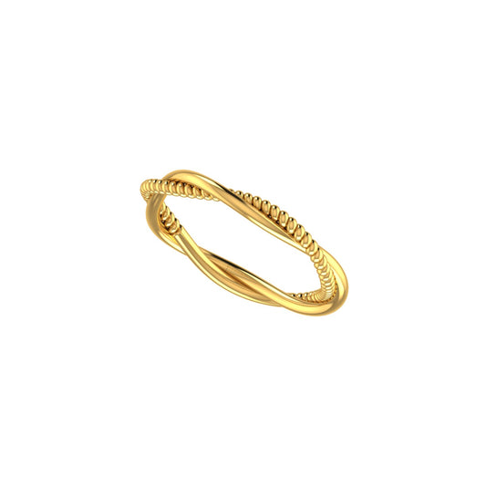 Infinity Bead Twist Ring