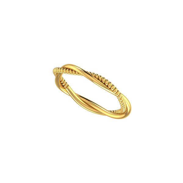 Infinity Bead Twist Ring