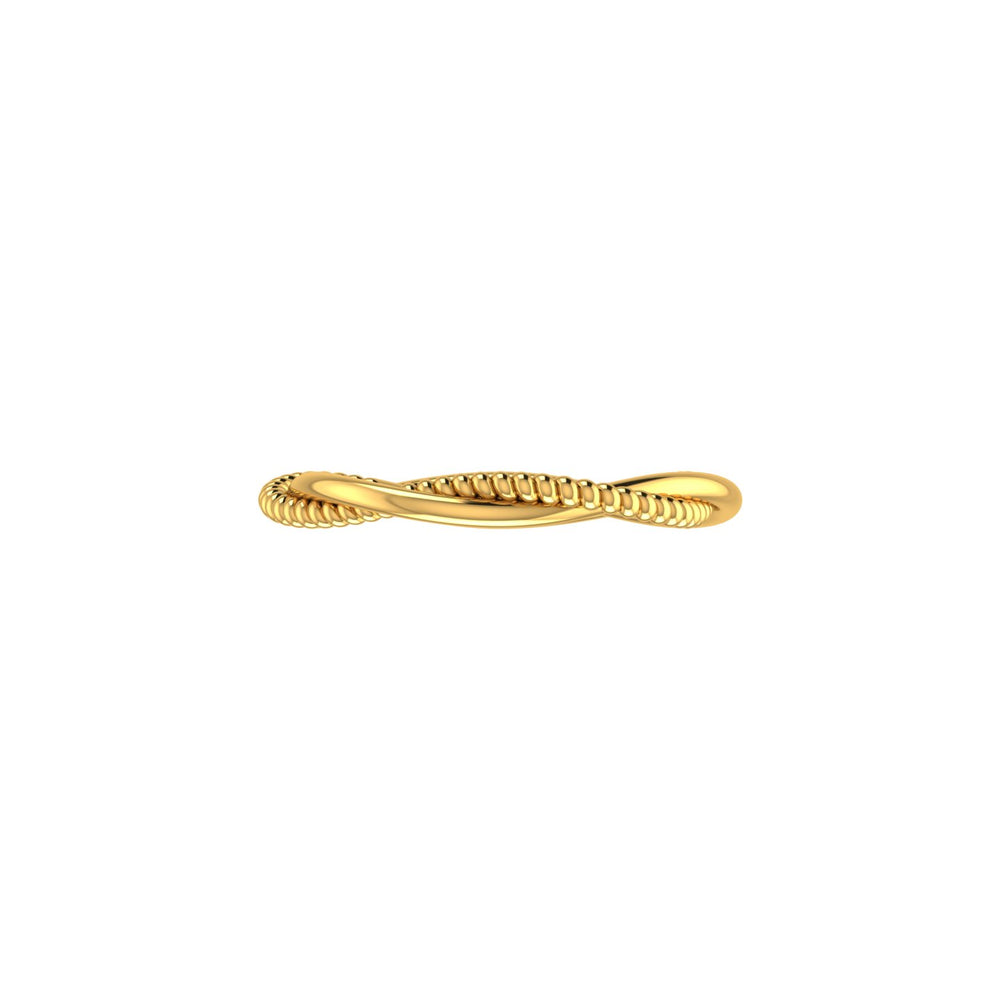 Infinity Bead Twist Ring