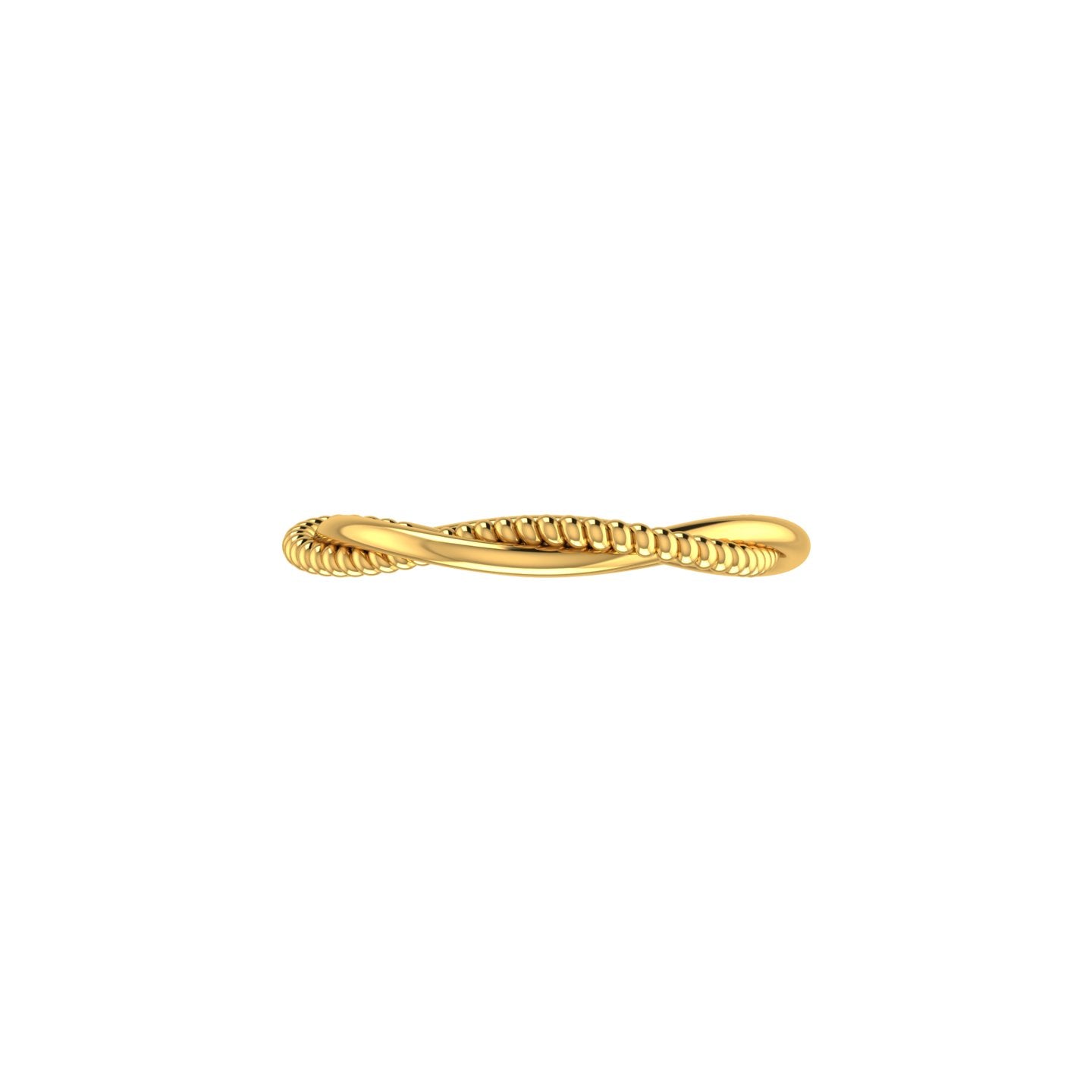 Infinity Bead Twist Ring