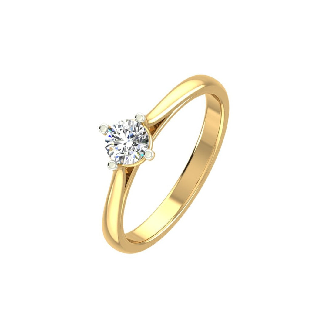 Timeless Grace Solitaire Ring