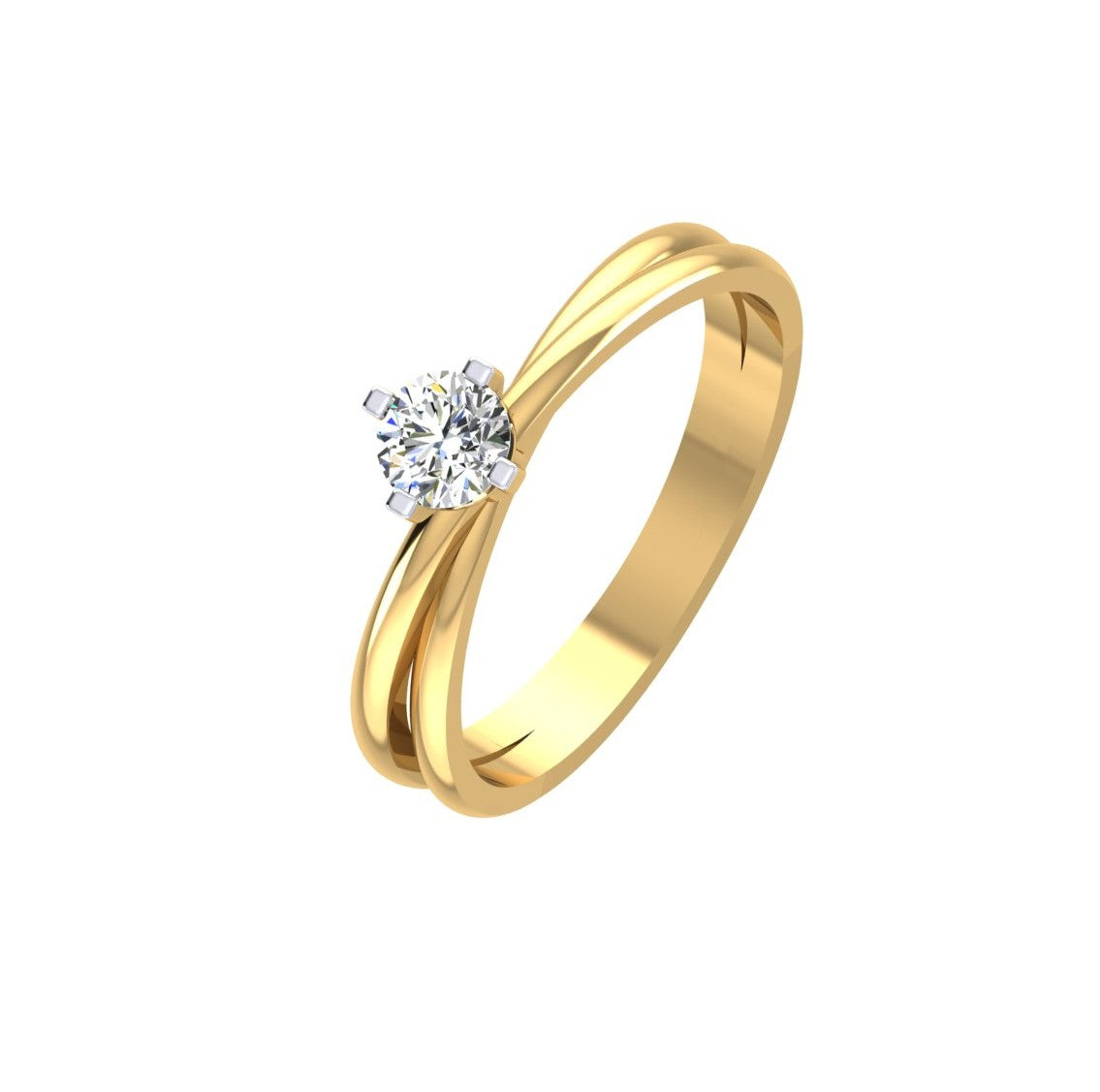 Infinity Embrace Solitaire Ring