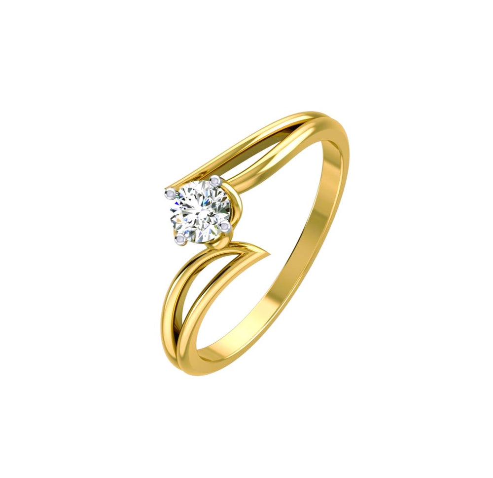 Infinity Flow Solitaire Ring