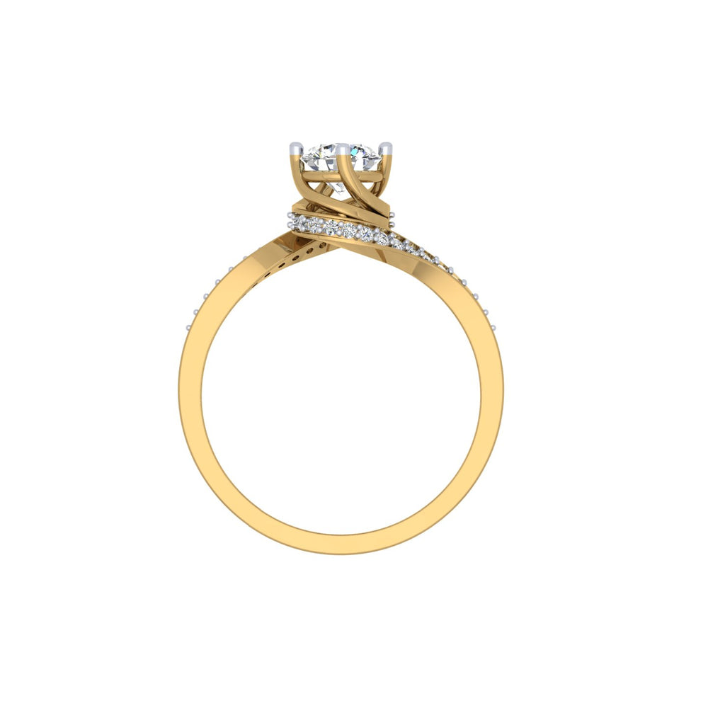 Infinity Halo Solitaire Ring