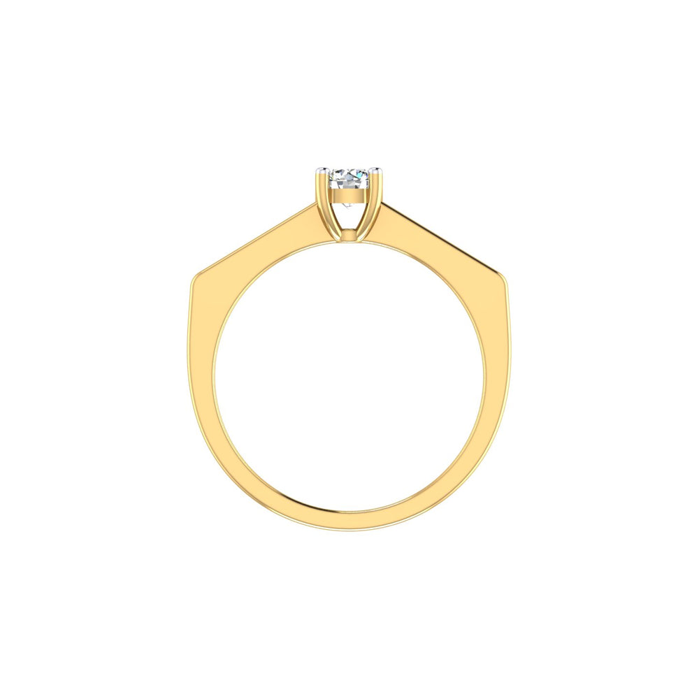 Modern Grace Solitaire Ring