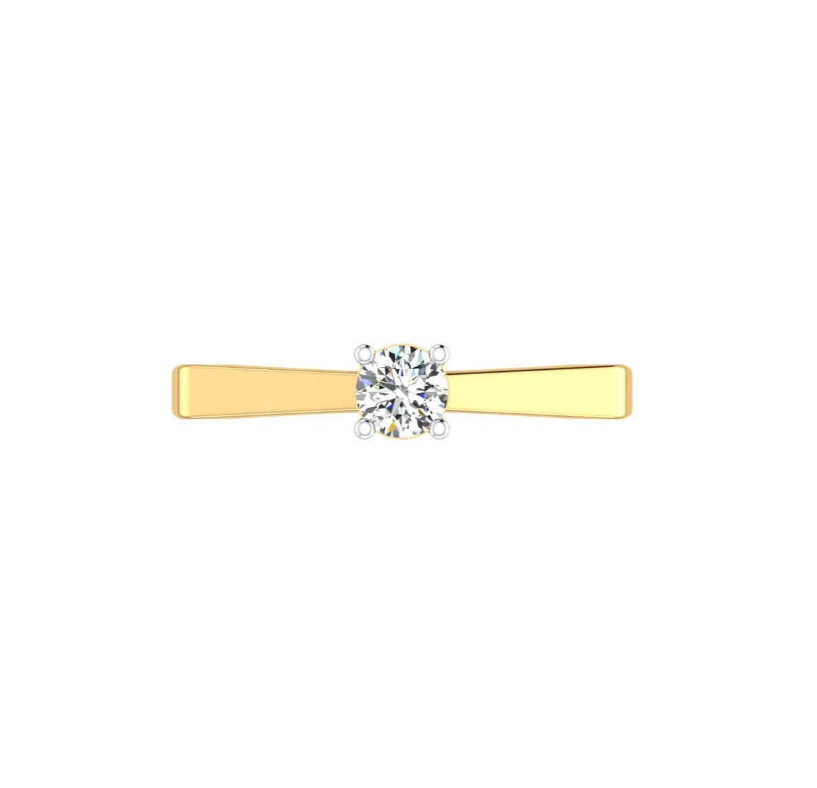 Modern Grace Solitaire Ring